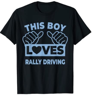 Camiseta This Boy Loves Rally Driving